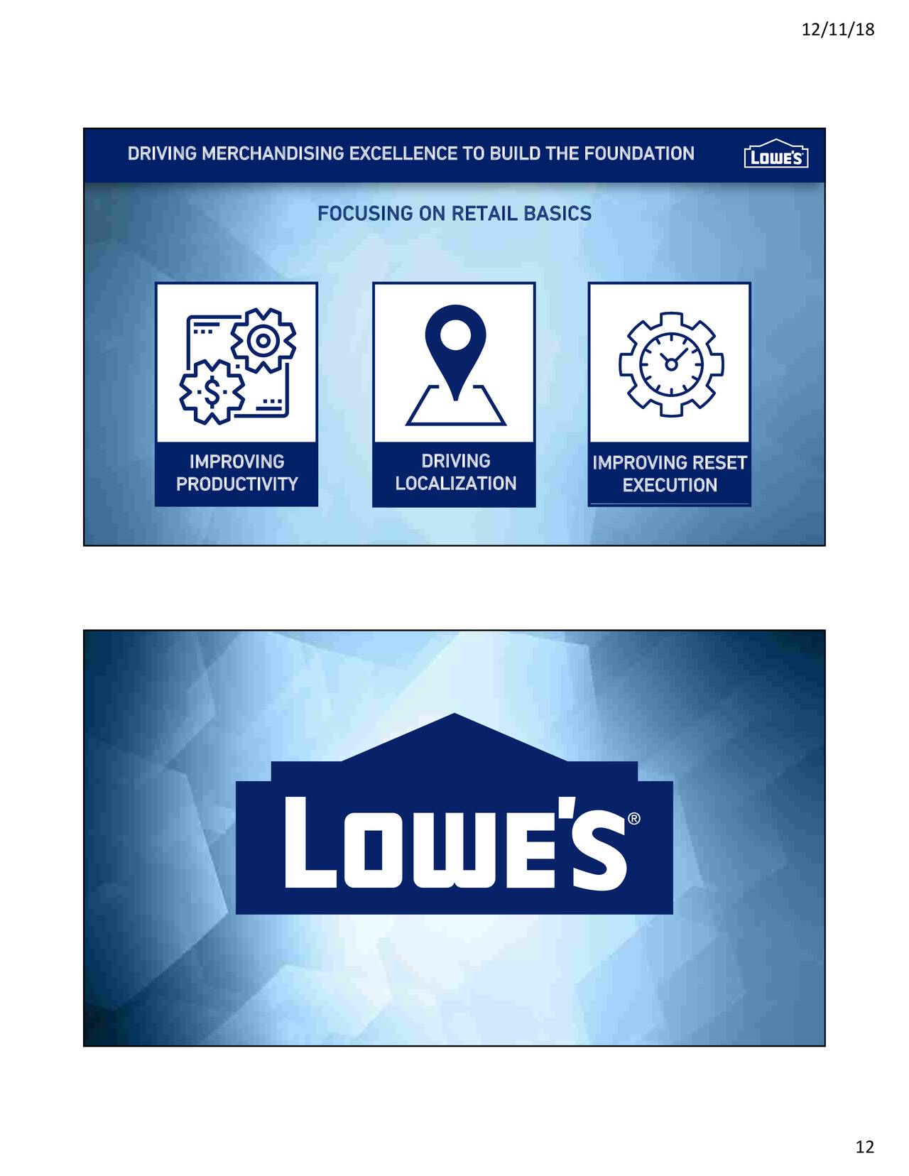 Lowe's Companies (LOW) Investor Presentation Slideshow (NYSELOW) Seeking Alpha