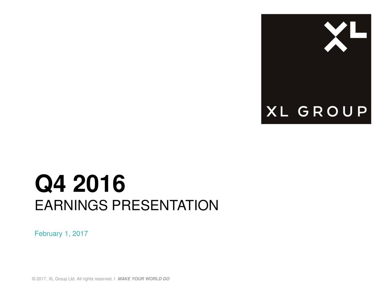 Xl Group Plc 2016 Q4 Results Earnings Call Slides Nysexl Old Seeking Alpha 8832