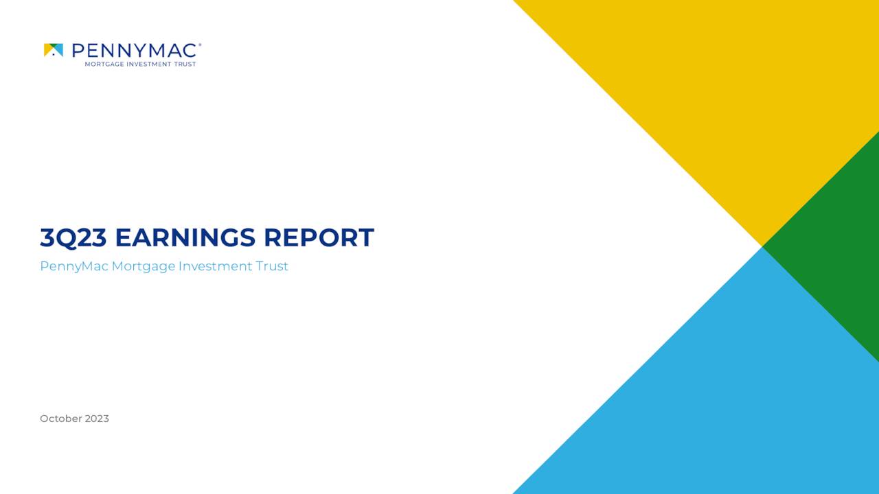 PennyMac Mortgage Investment Trust 2023 Q3 Results Earnings Call