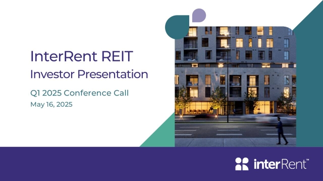 InterRent Real Estate Investment Trust 2025 Q1 - Results - Earnings ...