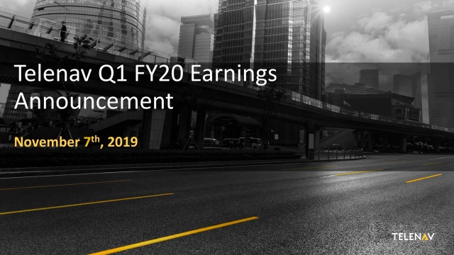 Telenav, Inc. 2020 Q1 - Results - Earnings Call Presentation (NASDAQ ...