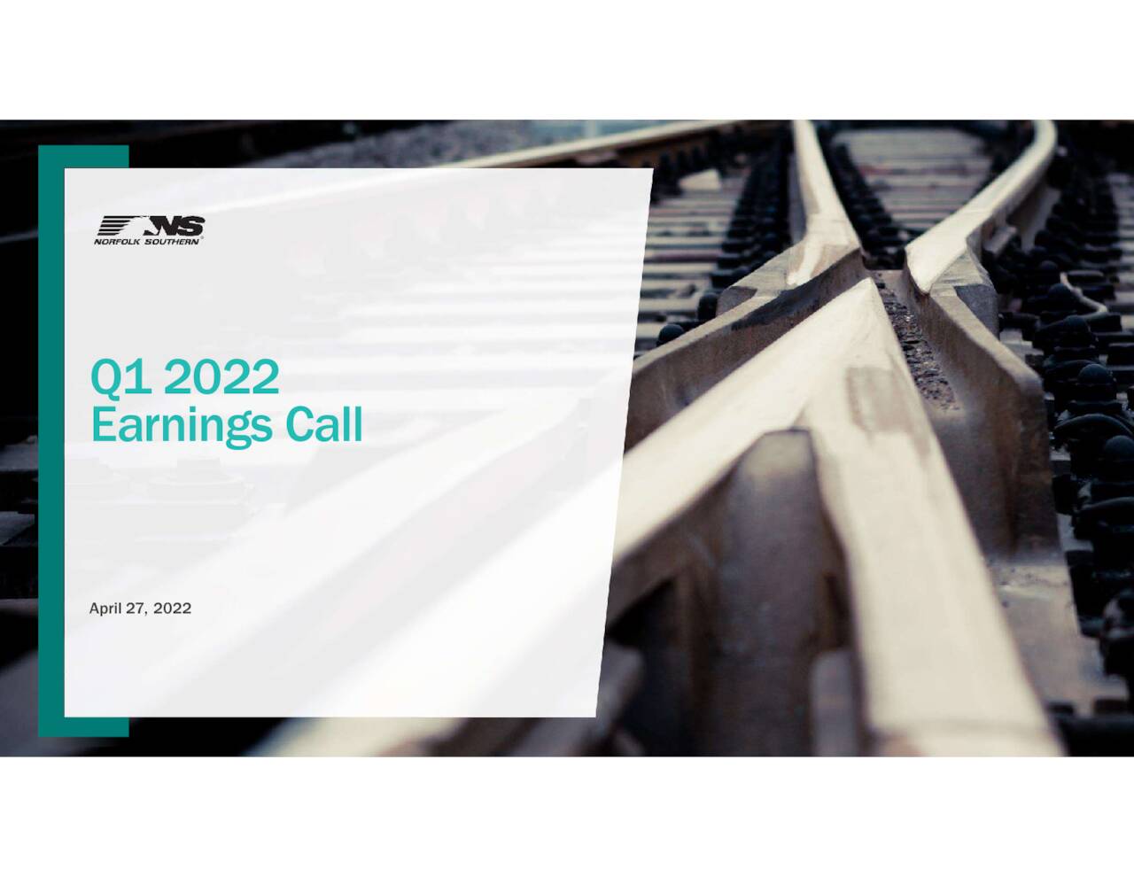 Norfolk Southern Corporation 2022 Q1 Results Earnings Call   1 