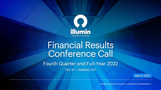 AcuityAds Holdings Inc. 2022 Q4 - Results - Earnings Call Presentation ...