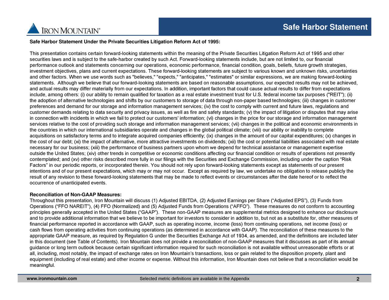 Iron Mountain Inc. 2017 Q2 Results Earnings Call Slides (NYSEIRM