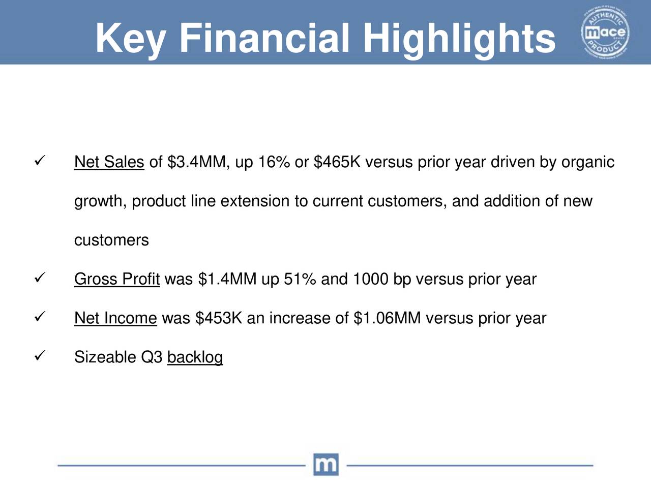 Mace Security International, Inc. 2020 Q2 Results Earnings Call