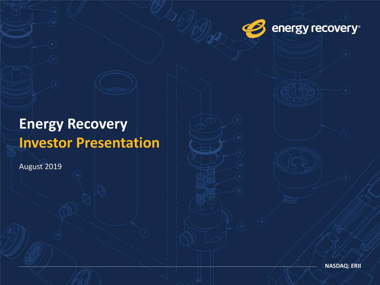 Energy Recovery (ERII) Investor Presentation Slideshow (NASDAQERII