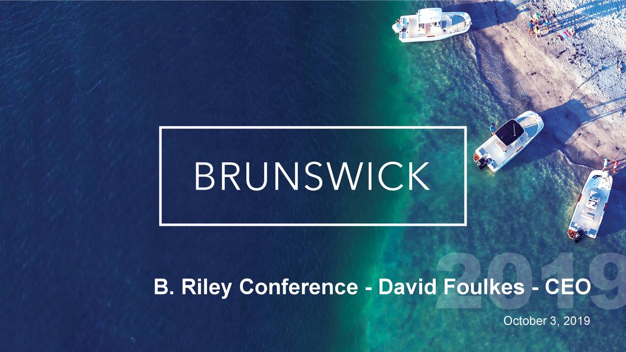 Brunswick (BC) Presents At B. Riley FBR Consumer & Media Conference