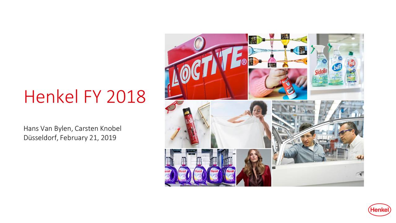 Henkel AG & Co. KGAA ADR 2018 Q4 Results Earnings Call Slides