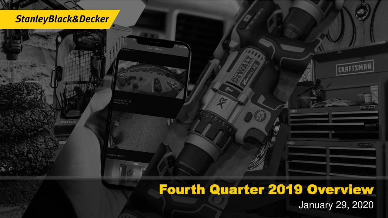 Stanley Black & Decker, Inc. 2019 Q4 - Results - Earnings Call