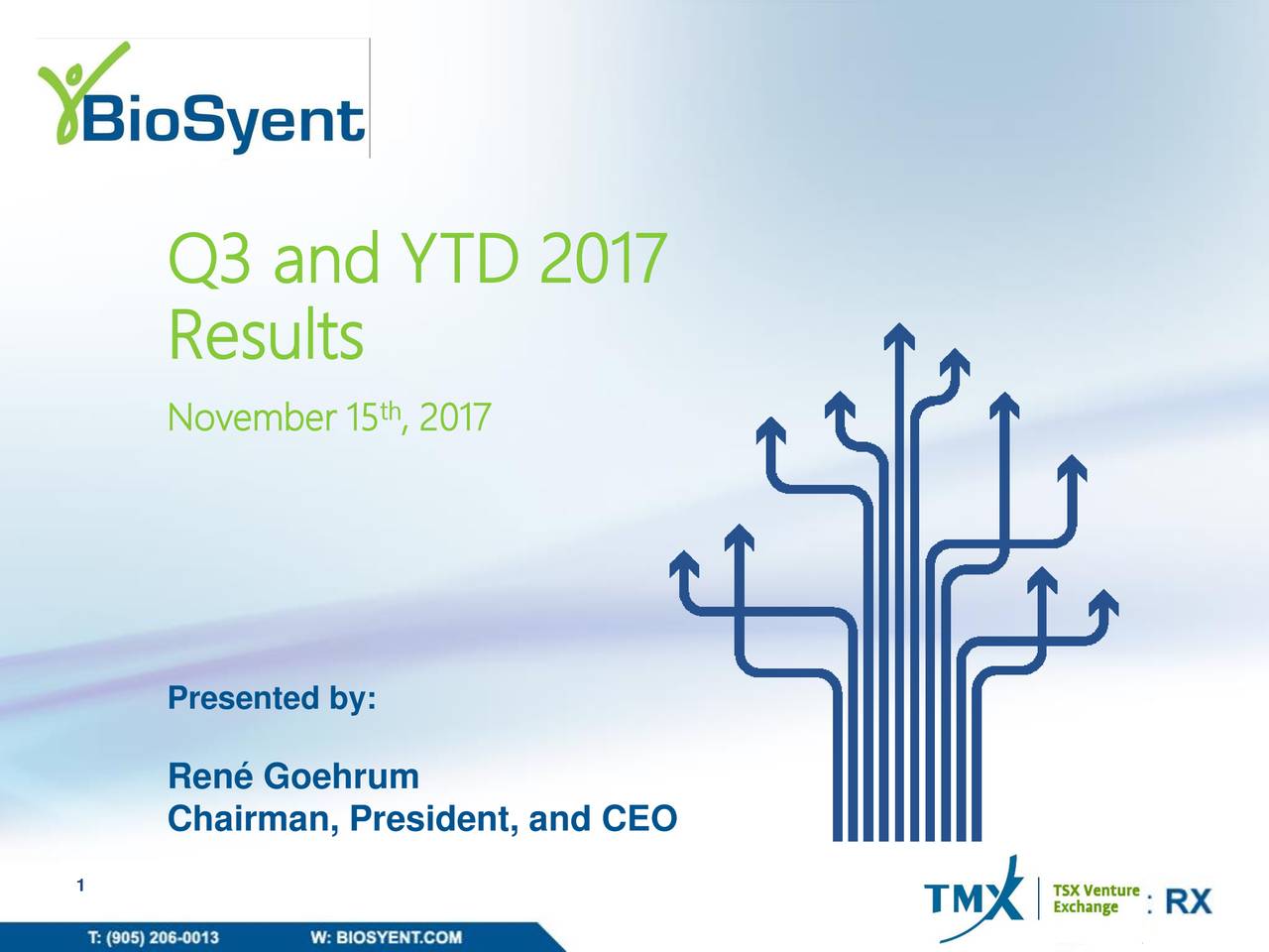 BioSyent Inc. 2017 Q3 - Results - Earnings Call Slides (OTCMKTS:BIOYF ...