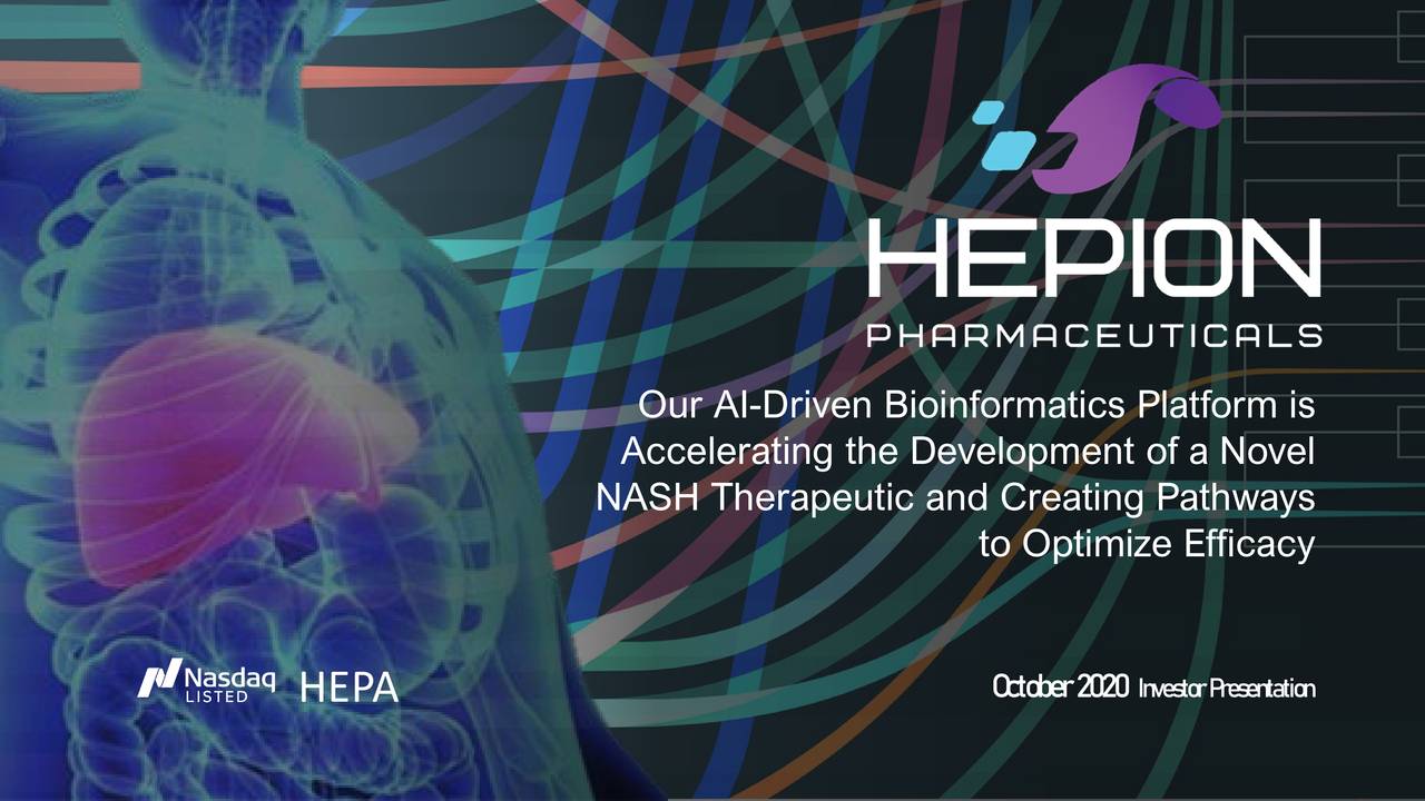 Hepion Pharmaceuticals (HEPA) Investor Presentation - Slideshow (NASDAQ ...