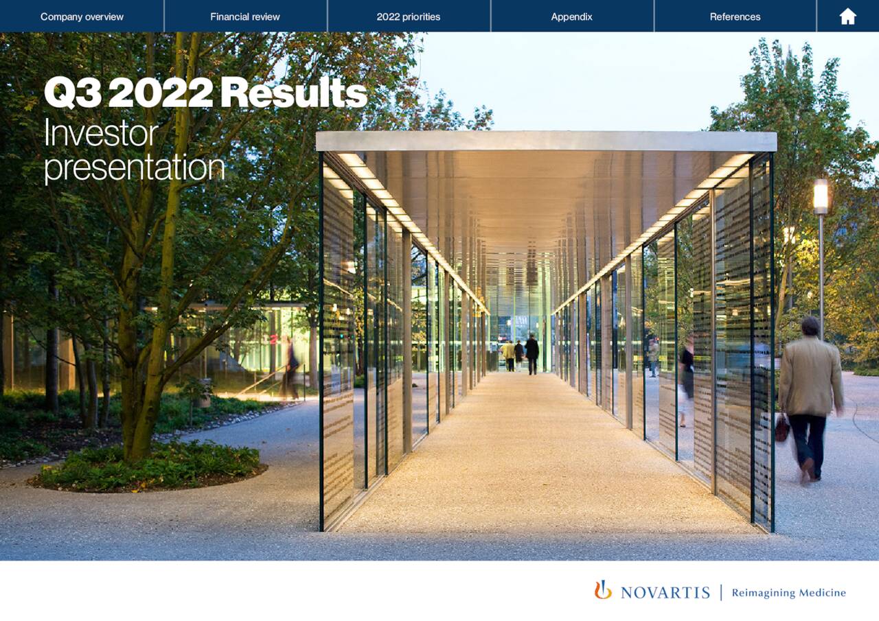 Novartis AG 2022 Q3 Results Earnings Call Presentation (NYSENVS
