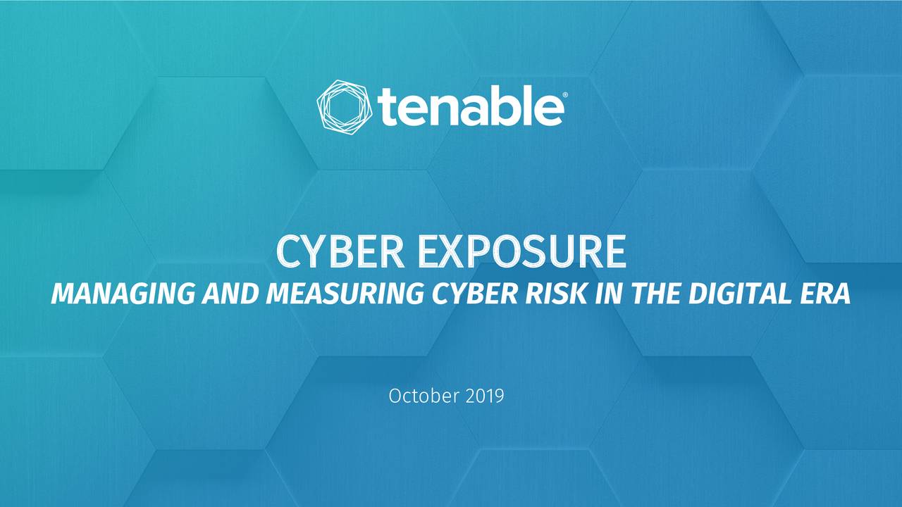 Tenable (TENB) Investor Presentation - Slideshow (NASDAQ:TENB ...