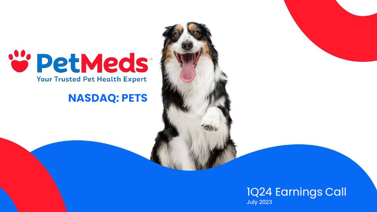 PetMed Express, Inc. 2024 Q1 Results Earnings Call Presentation