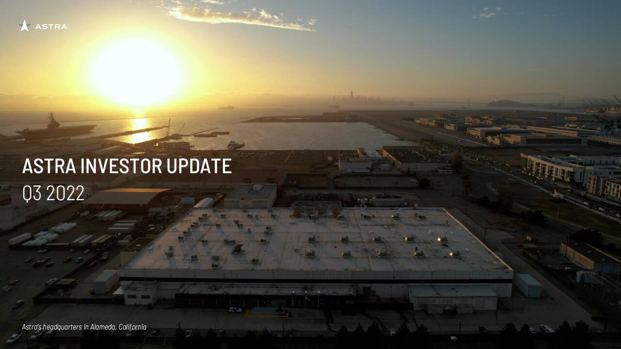 Astra Space, Inc. 2022 Q3 Results Earnings Call Presentation