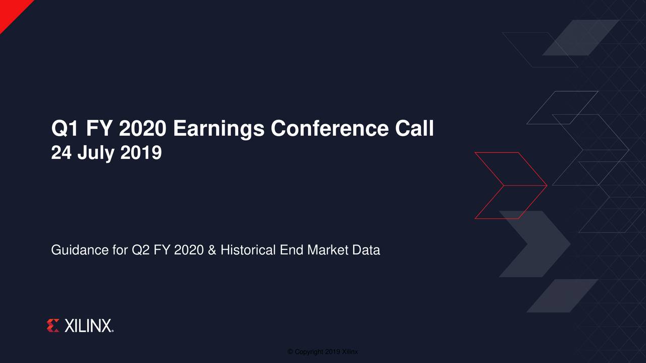 Xilinx, Inc. 2020 Q1 Results Earnings Call Slides (NASDAQAMD