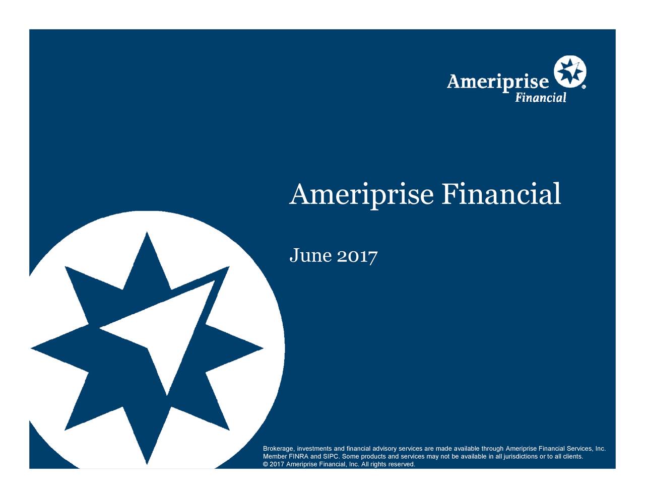 Ameriprise Financial (AMP) Presents At Stanley Financials