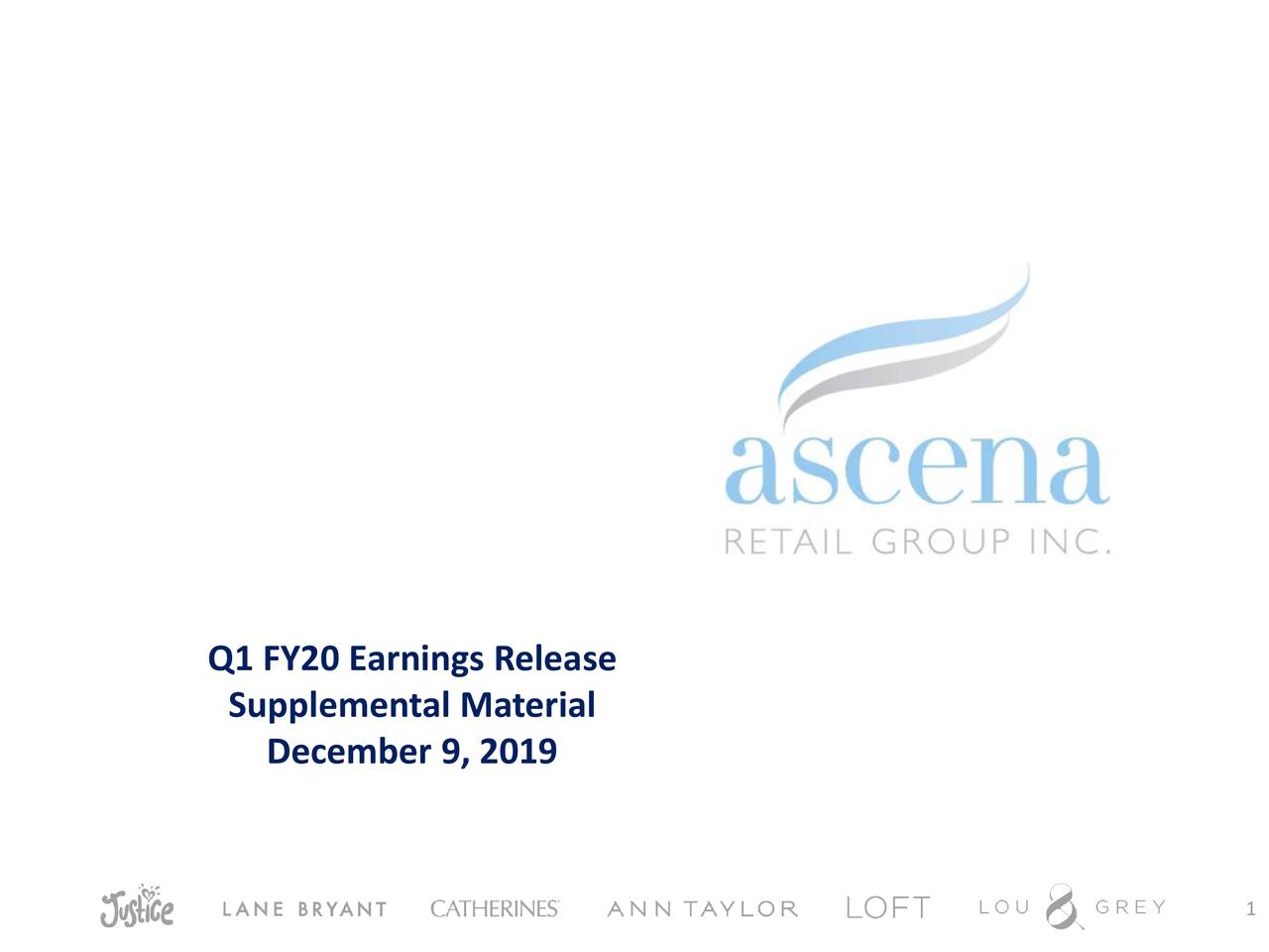 Ascena Retail Group Inc. 2020 Q1 Results Earnings Call